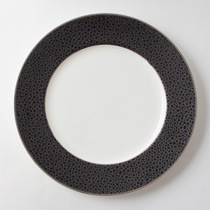 大餐盘/中餐盘 黑色 30cm 日本制造