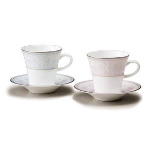 Pair Tall Coffee Set Gift Formal Dishwasher Safe Made in Japan