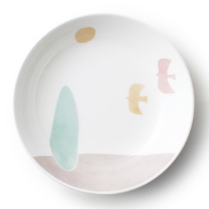 [NIKKO/LINTU] 深皿13cm 子供 自然 鳥 シンプル 食洗器対応 陶磁器 日本製