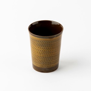 Mino ware Cup Brown Takumi-no-waza L Made in Japan
