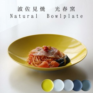 Hasami ware Main Plate Natural 24cm 5-colors Made in Japan
