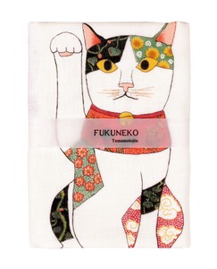 日式手巾 招财猫 双层纱布