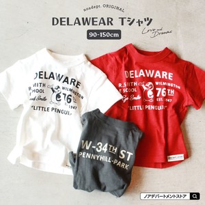 【親子お揃い】DELAWARE半袖Tシャツ 90-150cm ペンギン