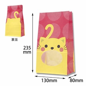 HEIKO（シモジマ） 紙袋  パックンバッグ No.4 ネコ バラ出荷