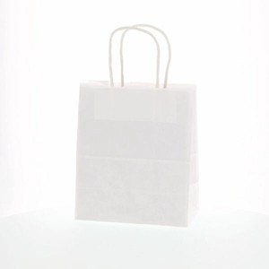HEIKO（シモジマ） 紙袋  25チャームバッグ 21-12 晒白無地 バラ出荷