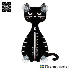 pluto 温度計【ねこ‐CAT‐】（北欧 スウェーデン・輸入・インテリア雑貨）