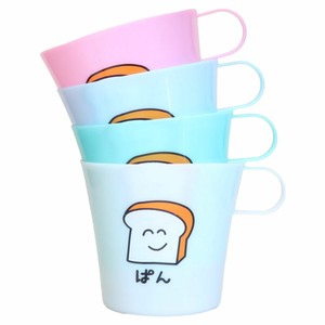 【マグカップ】おえかきさん カラフル プラ マグ 4個セット ぱんさん