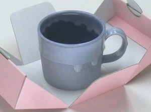 Mino ware Mug Porcelain Christmas Blue cake Cake Pottery Made in Japan