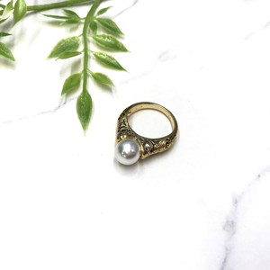 Silver-Based Pearl/Moon Stone Ring Pearl Bijoux Rings Rhinestone