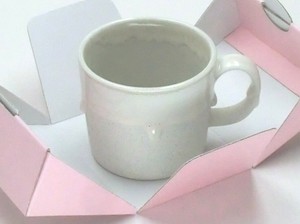 CaKe Mug マグ　ホワイト【日本製　美濃焼】（陶器　磁器　ケーキ　マグカップ　クリスマス）