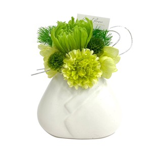 千代紙 ちよがみ ライトグリーン 現代仏花 供花 お供え リンギク キク 菊 和風 ギフト プレゼント 小さい