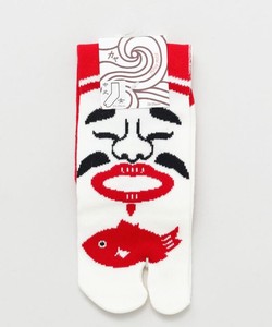 Crew Socks Red 23 ~ 25cm Made in Japan