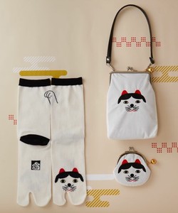 Crew Socks Lucky-cat 23 ~ 25cm Made in Japan
