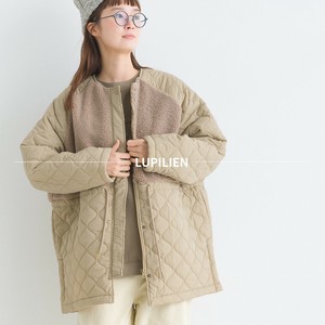 Blouson Nylon Quilted Feather Boa