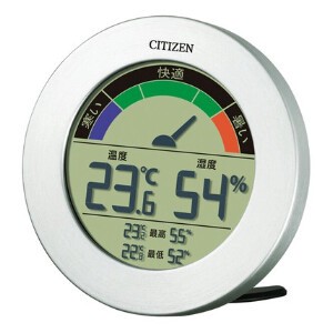 CITIZEN 温度計 湿度計 デジタル ライフナビD67B