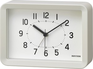 RHYTHM 掛け時計 置き時計 壁掛け 掛置き兼用 おしゃれ 北欧 シンプル シェルフ キッチン