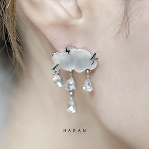 Pierced Earrings Titanium Post Crystal