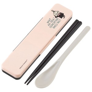 Bento Cutlery Pink Little My Skater Antibacterial 18cm Made in Japan