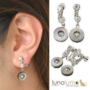 Clip-On Earrings Earrings Shell Sparkle Ladies' Made in Japan