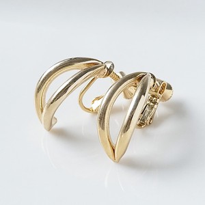 Clip-On Earring Gold Post Simple
