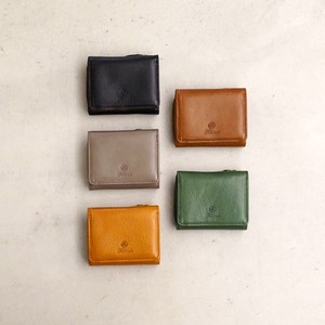 Trifold Wallet Cattle Leather M Made in Japan