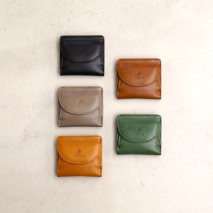 Bifold Wallet Cattle Leather Made in Japan