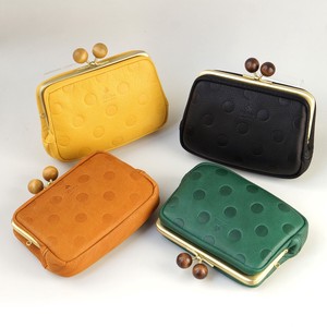 Business Card Case Cattle Leather Coin Purse M Made in Japan