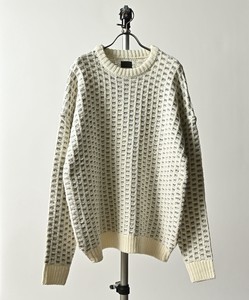 Sweater/Knitwear Fancy Wool Blend Crew Neck