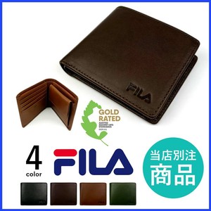 Bifold Wallet Cattle Leather FILA 4-colors