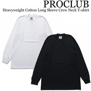 《即納》PRO CLUB ■長袖■6.5オンス■Heavyweight Cotton Long Sleeve Crew Neck T-shirt