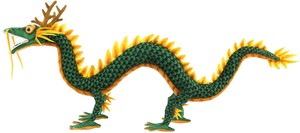 ドラゴン グリーン 60　【HANSA】【ぬいぐるみ】【動物】【アニマル】【手作り】