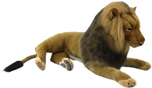 ライオン（オス） 100　【HANSA】【ぬいぐるみ】【動物】【アニマル】【手作り】