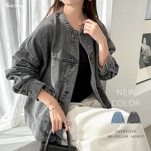 夹克 斜纹 无领