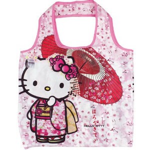 Reusable Grocery Bag Hello Kitty Kimono Sanrio Characters Reusable Bag