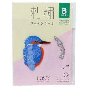 【ワッペン】刺繍ワッペンシール カワセミ