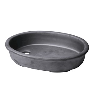 【日本製プランター/瀬戸焼盆栽鉢】□64832 COBAN PLANTER 10" SUMI