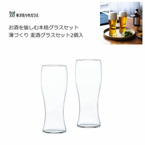 お酒を愉しむ本格グラスセット 薄づくり 麦酒グラスセット2個入 東洋佐々木ガラス G096-T284