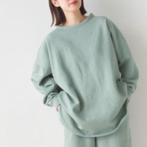 Sweatshirt Brushing Fabric Pullover Round-hem