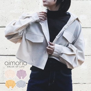 《 aimoha / 着回ししやすい羽織れるショート丈シャツ 》レディース ショート丈 トップス 長袖