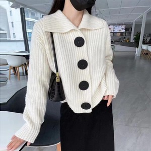 Sweater/Knitwear Knitted Plain Color Long Sleeves Cardigan Sweater Ladies' Autumn/Winter