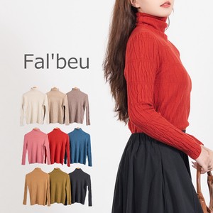 Sweater/Knitwear High-Neck Knit Tops 9-colors