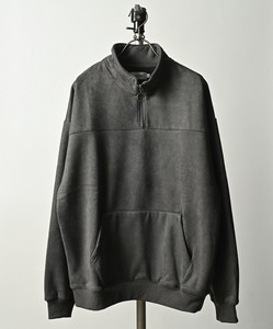 Sweatshirt Brushed Lining Half Zipper
