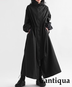 Antiqua Casual Dress Long One-piece Dress Ladies' Zipped Autumn/Winter
