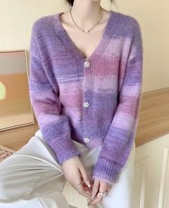 Cardigan Knitted Long Sleeves Cardigan Sweater Ladies'