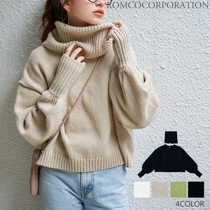 Sweater/Knitwear Puff Sleeve Short Length