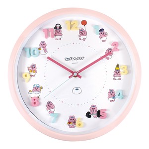 T'S FACTORY Wall Clock Pink
