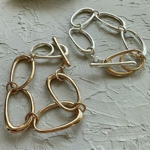[SD Gathering] Plain Chain Bracelet sliver Ladies'
