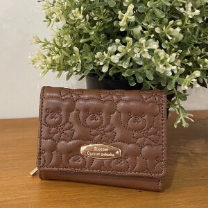 Trifold Wallet Teddy Bear Compact 2-colors