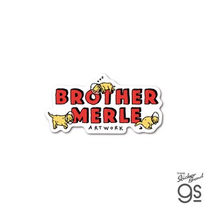 BROTHER MERLE ダイカットミニステッカー PUPPIES ブランド ブラザーマール スケボー スケーター BRM-003