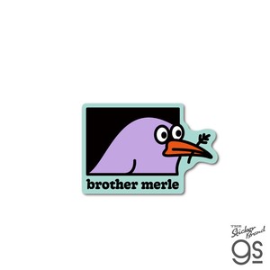BROTHER MERLE ダイカットミニステッカー BIRD LOGO ブランド ブラザーマール スケボー スケーター BRM-004